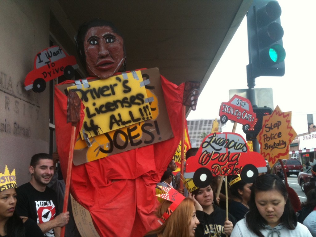 Santa Ana May Day protest