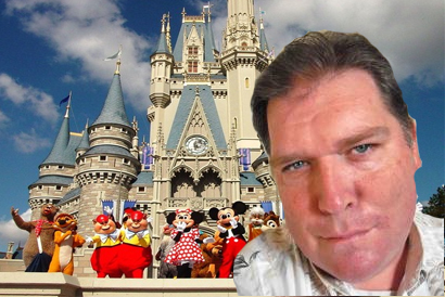 Duane Roberts in front of Disneyland - Duane-Roberts-in-front-of-Disneyland