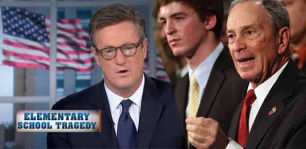 Joe Scarborough on CNN; Michael Bloomberg and aide at press conference