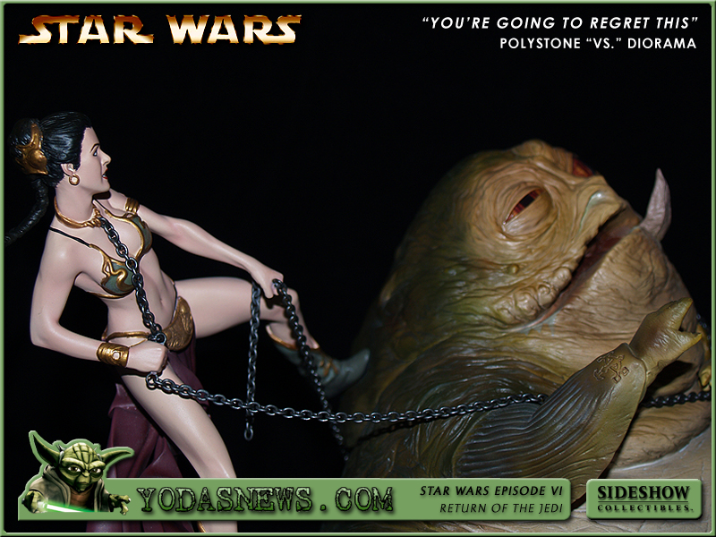 Leia Strangles Jabba figures