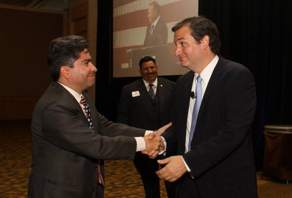 Jose Solorio and Sen. Ted Cruz