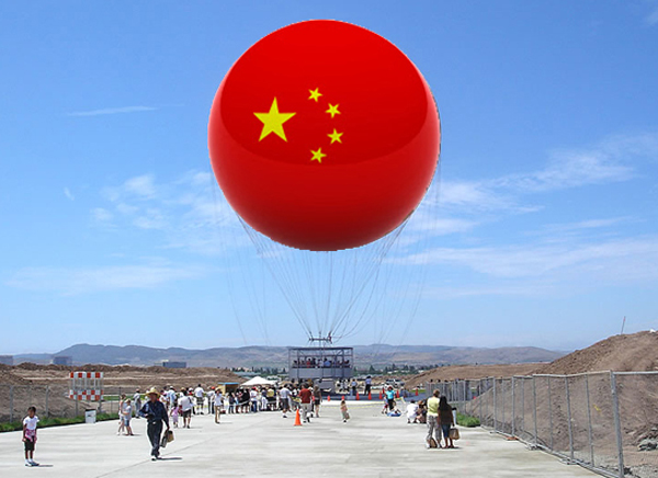 Chinese Flag Great Park Balloon