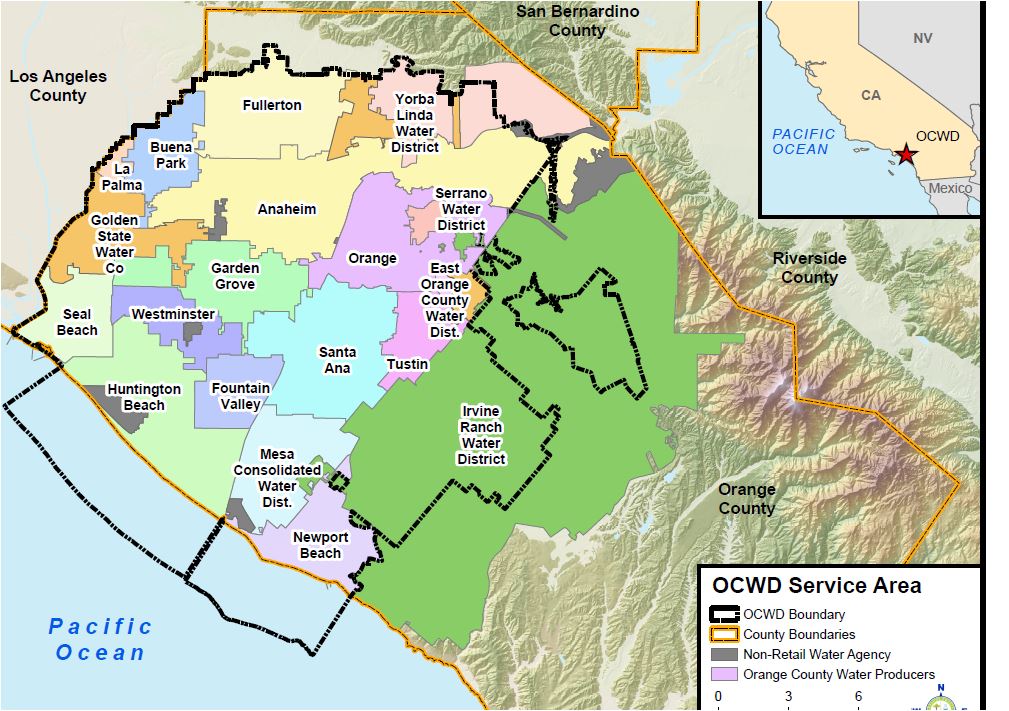 OCWD Service Map