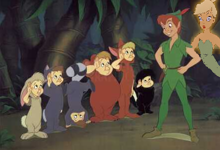 Tink, Peter, and the Lost Boys