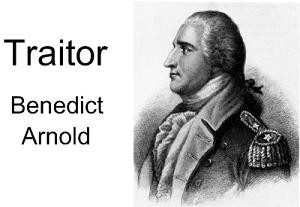 traitor benedict arnold