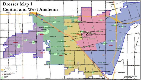 Anaheim Maps - Dresser