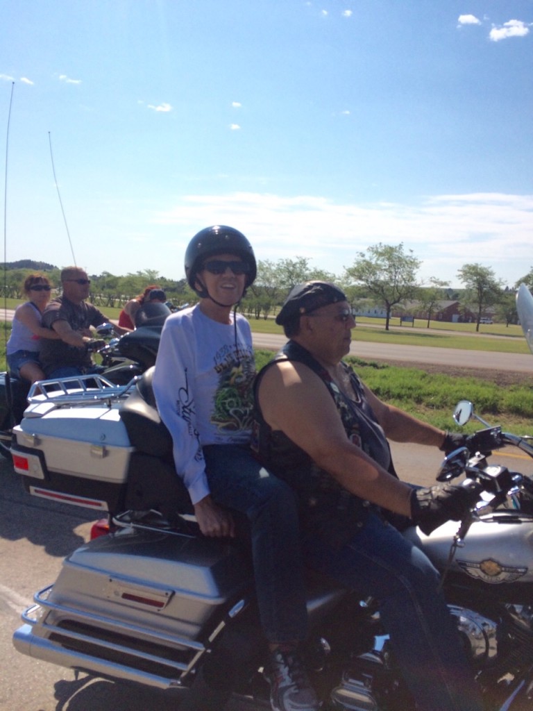 Hoagy Hoaglund, on a Harley a few weeks ago while visiting his brother in South Dakota.