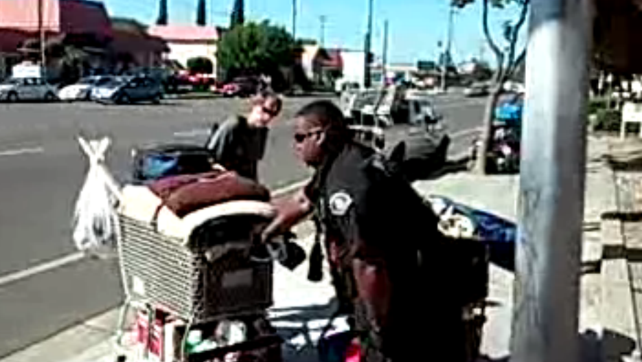 homeless harassed by hampton