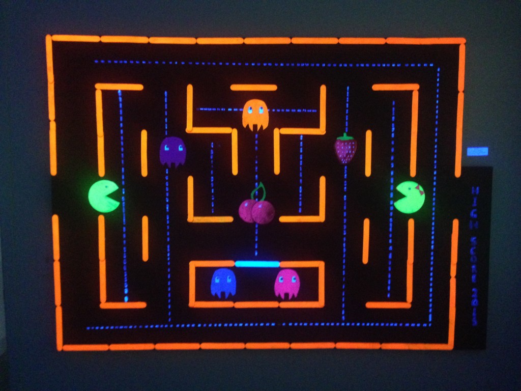 blacklight painting -- much much fun!
