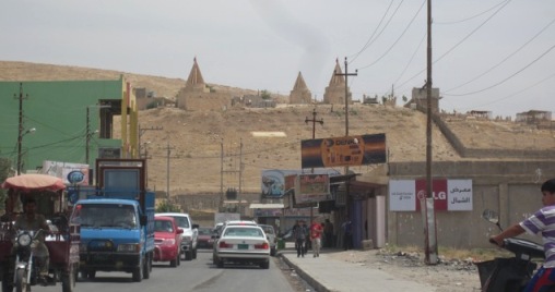 Far from Anaheim: the streets of Bashiqa.