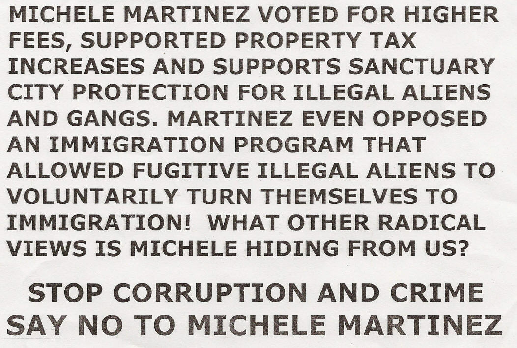 Was it Team Pulido?  We may never know – but someone distributed an awful flier to select voters in north and south Santa Ana.  I have posted an excerpt above.  […]