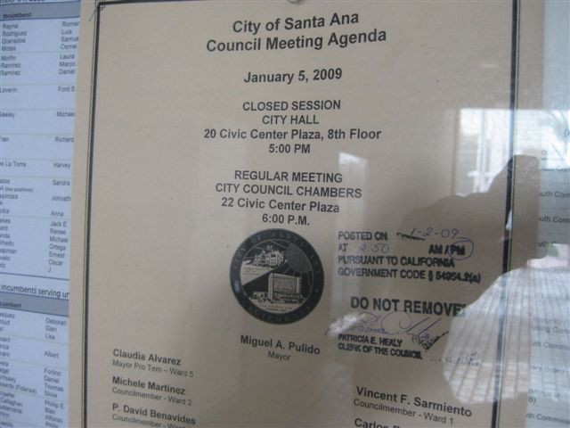 What can Brown do for you?  In Santa Ana the Brown Act doesn’t carry much weight.  Whenever possible the City administrators endeavor NOT to involve the public.  And our City […]