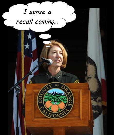 On Monday I detailed the abuses of power mandating that Orange County Sheriff Sandra Hutchens should be recalled. Two more reasons have come up. First, yesterday evening, the O.C. Board […]