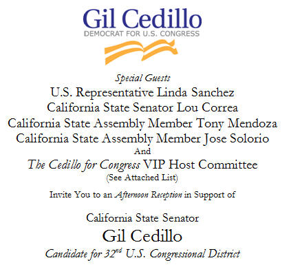 This is sure to drive the O.C. Republicans nuts!  State Senator Gil Cedillo is coming to Orange County, specifically to Santa Ana, to raise money for his Congressional campaign. Cedillo […]