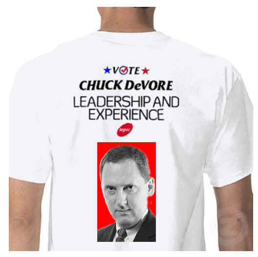 Good grief!  Chuck DeVore is such a dork.  Now he has apparently shot a video in his backyard, ripping Carly Fiorina, his potential GOP opponent for the U.S. Senate seat […]