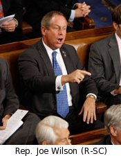 Who was that Jerk yelling Liar at Obama?  Joe Wilson (R-SC)