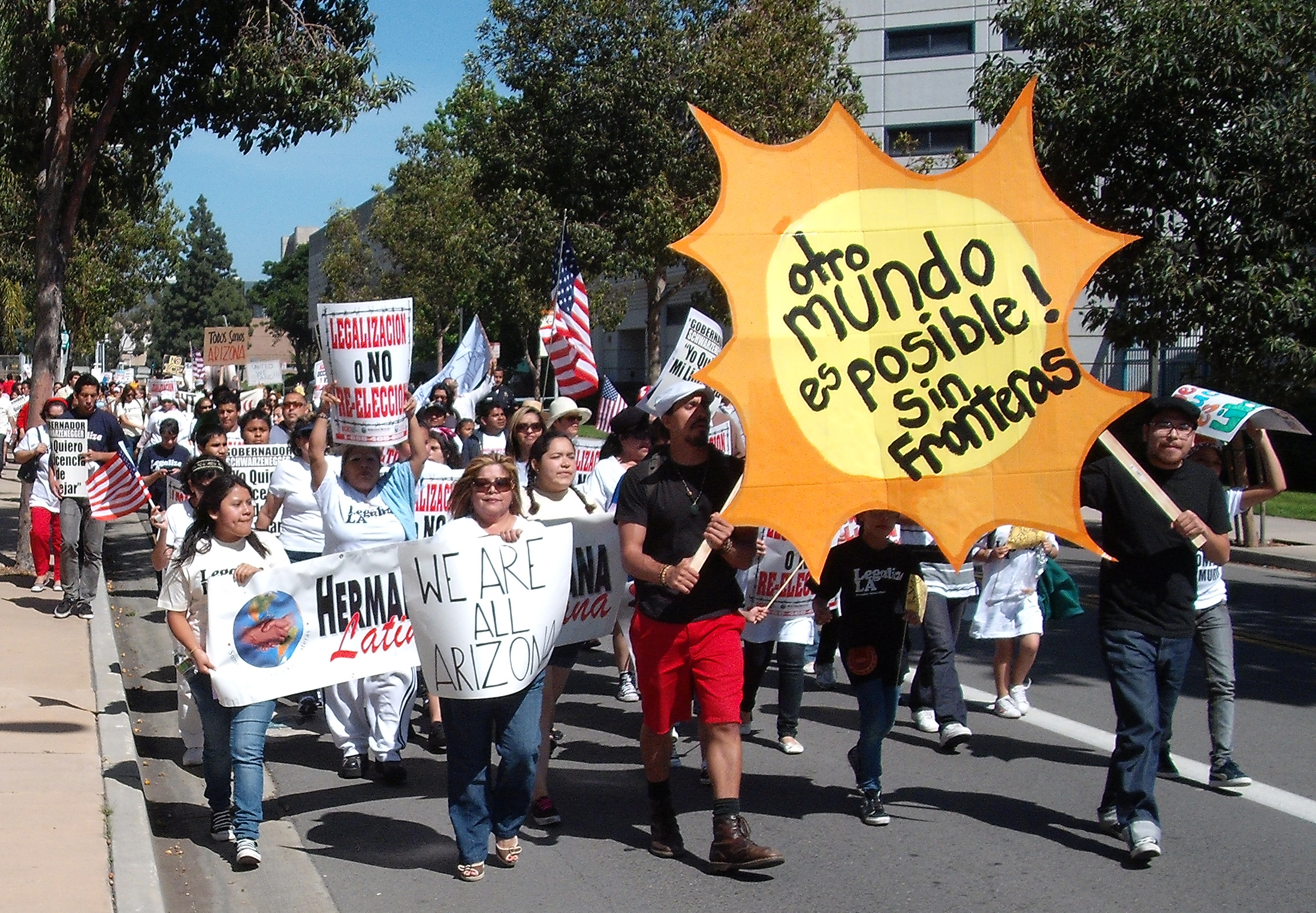 Photograph of a march calling for the legalization of undocumented workers which took place in downtown Santa Ana, California on the afternoon of May 1, 2010. GREEN PARTY U.S. SENATE CANDIDATE […]