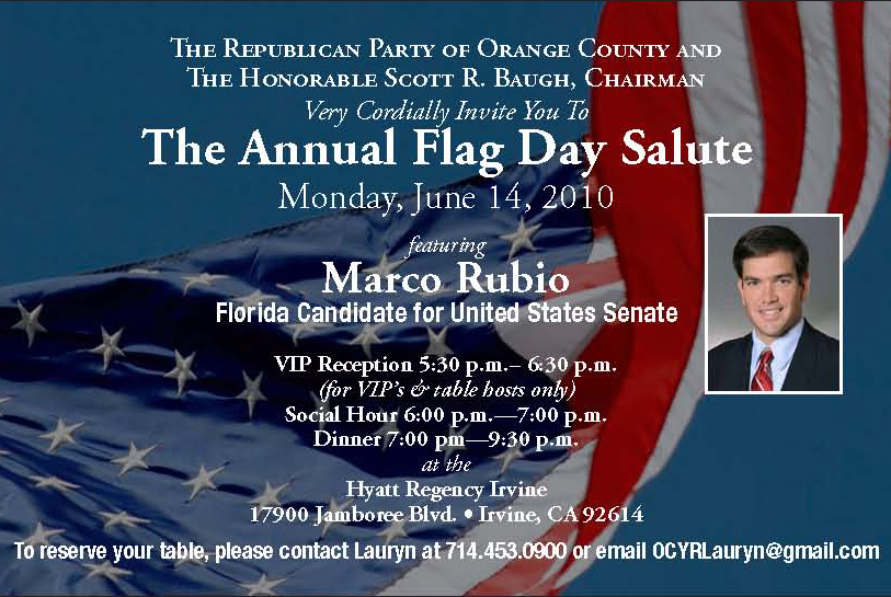 A couple years ago, back when Florida Governor Charlie Crist was thought to be a candidate to run for V.P. on the McCain ticket, the Republican Party of Orange County […]