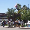 Every Sunday afternoon, from 12 until 2, a group of protesters picket outside of the Anaheim Police Department in protest against police brutality.  Today, they had a lot of company. [&hellip;]