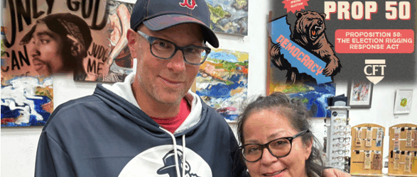 Jeff's new Tupac book, and his call to save American democracy by voting yes on 50.  NOW if you haven't.