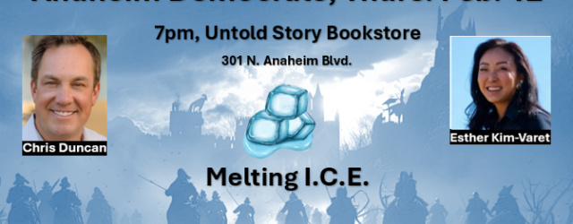 Busy weeks.  The creeping fascism does keep us on our toes.